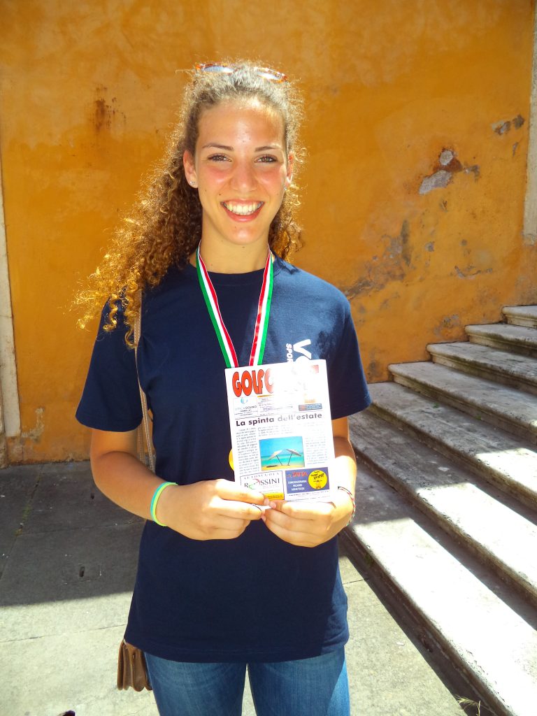 Marina De Meo-in  Premiazione al Campidoglio con GOlfo Sport