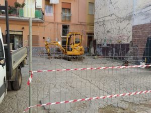 GAETA lavori prima piazzetta Via indipendenza
