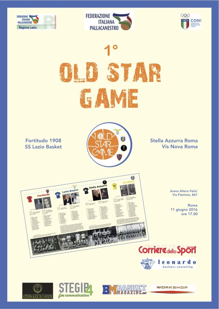 Locandina 1° OLD STAR GAME